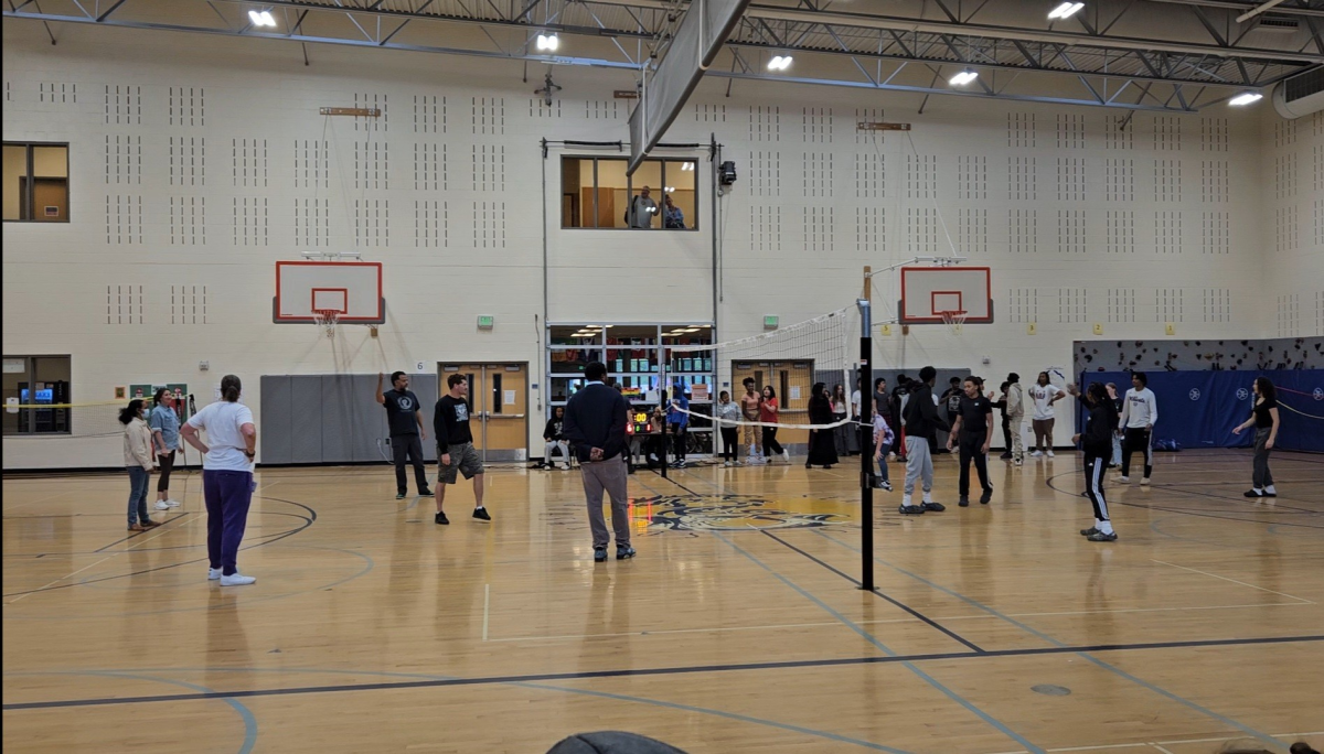 Staff vs Student Volleyball Game
